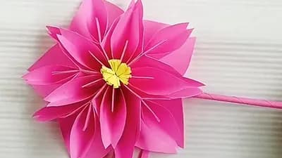 3D květinové origami